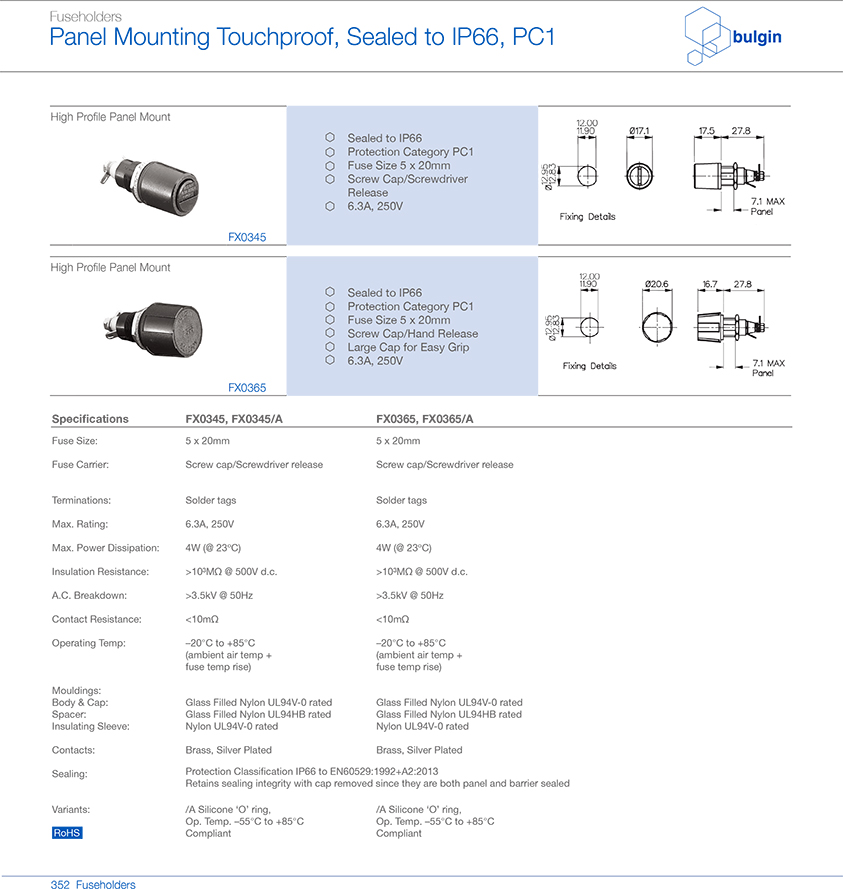 FX0345 IP66保險(xiǎn)絲座規(guī)格尺寸 FX0345 IP66保險(xiǎn)絲座規(guī)格尺寸